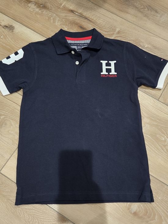Tommy Hilfiger Other - Tommy Hilfiger Navy Polo with White Lettering and Red Logo